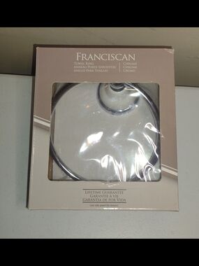 Vintage Franciscan By Gatco Chrome Towel Ring #5284